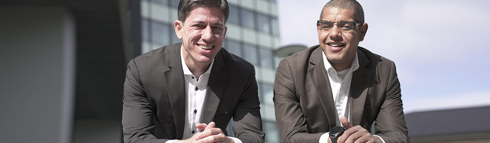 DEMV-Geschäftsführer Karsten Allesch und Fabian Fritz